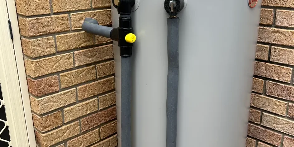 Rheem stainless steel electric hot water system installed by Brisbane City Plumbing and Gas