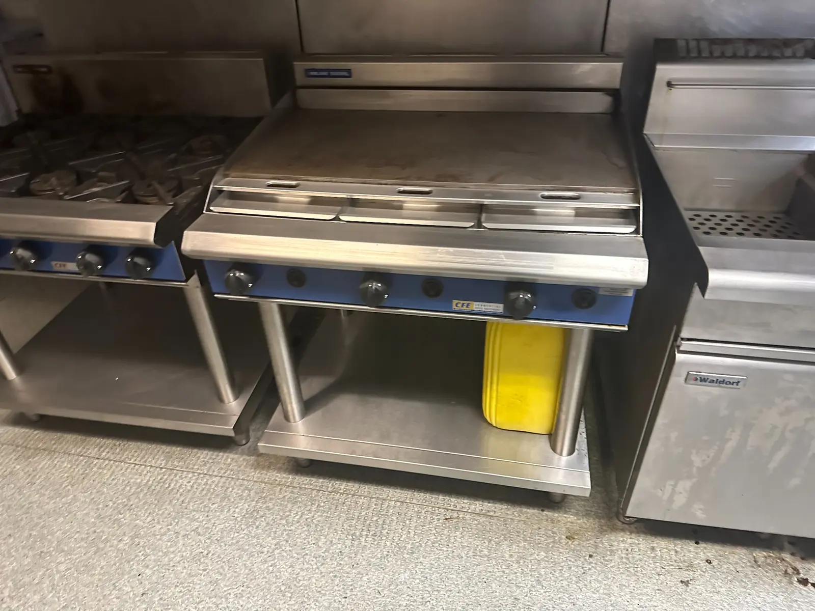 Commercial kitchen gas appliances for a Brisbane shop gas fit-out