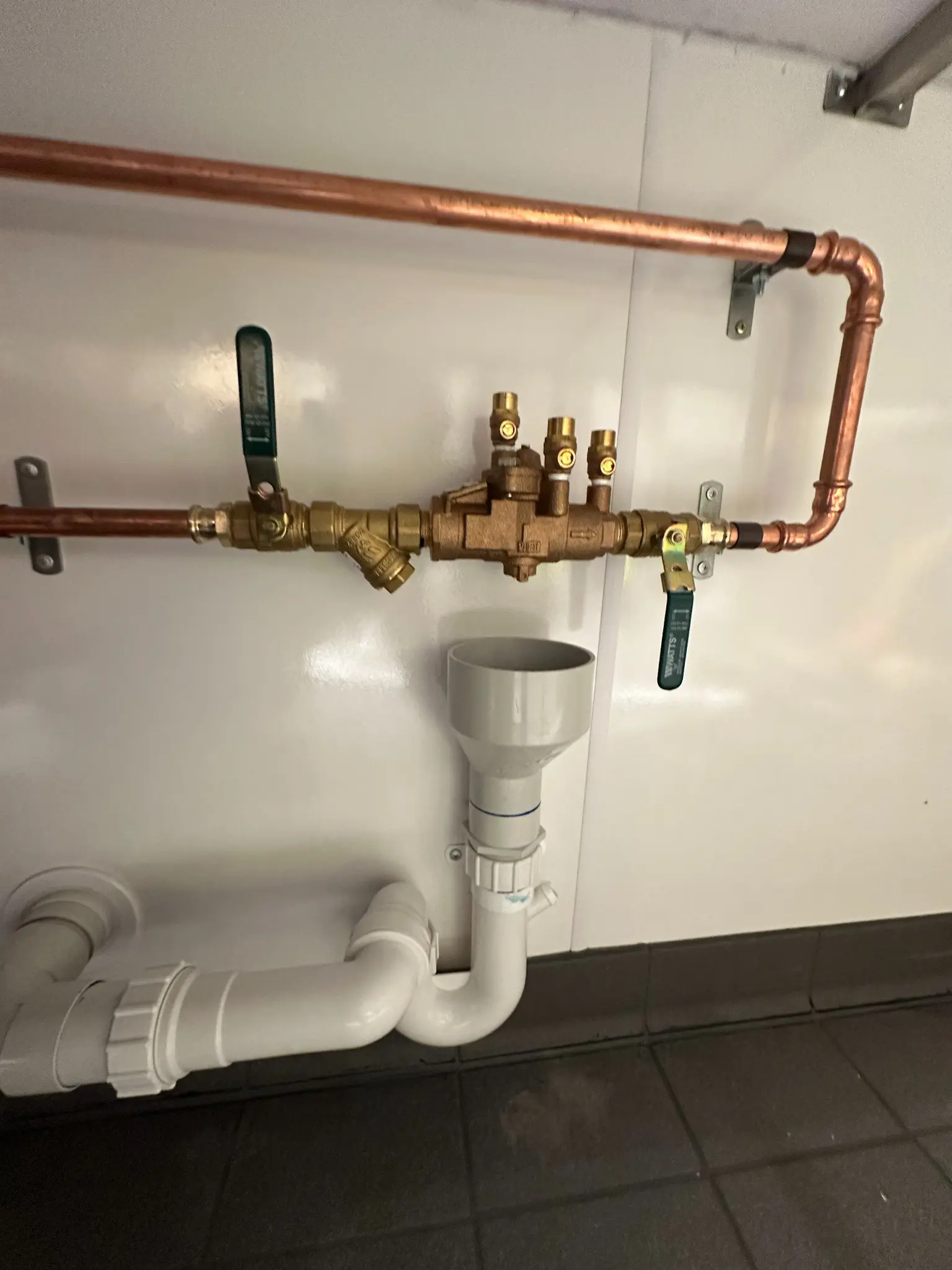 Commercial plumbing valve installation in Brisbane